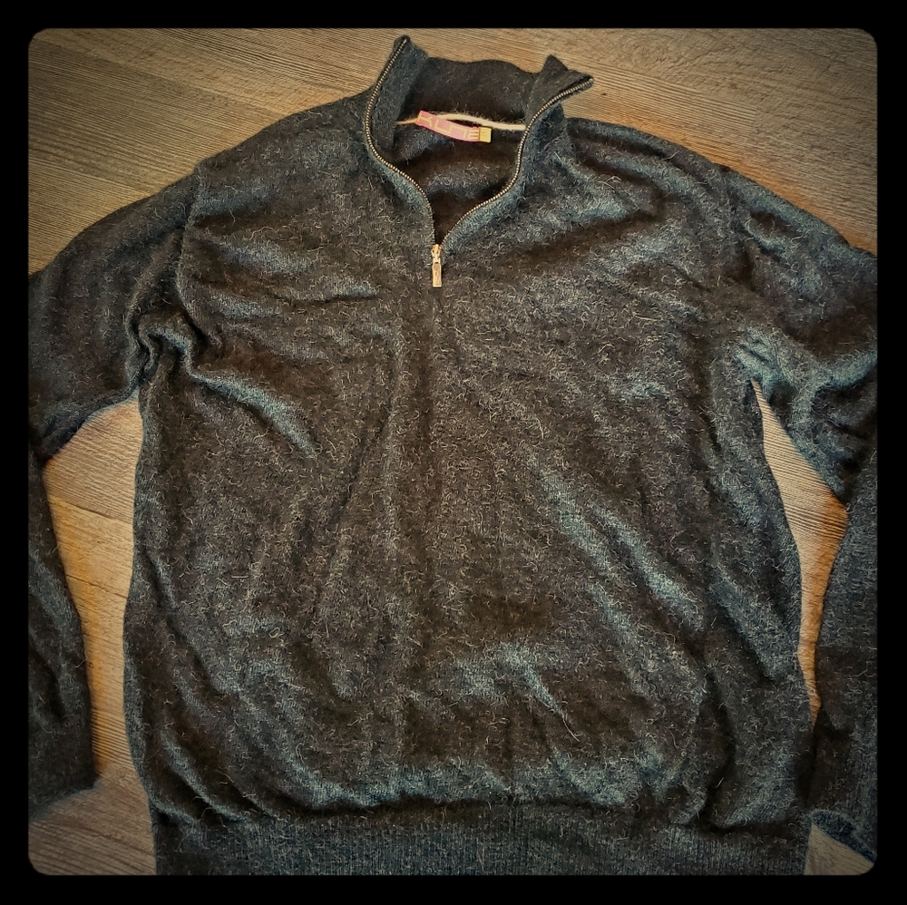 Kuna Baby Alpaca Quarter Zip Sweater Size Medium